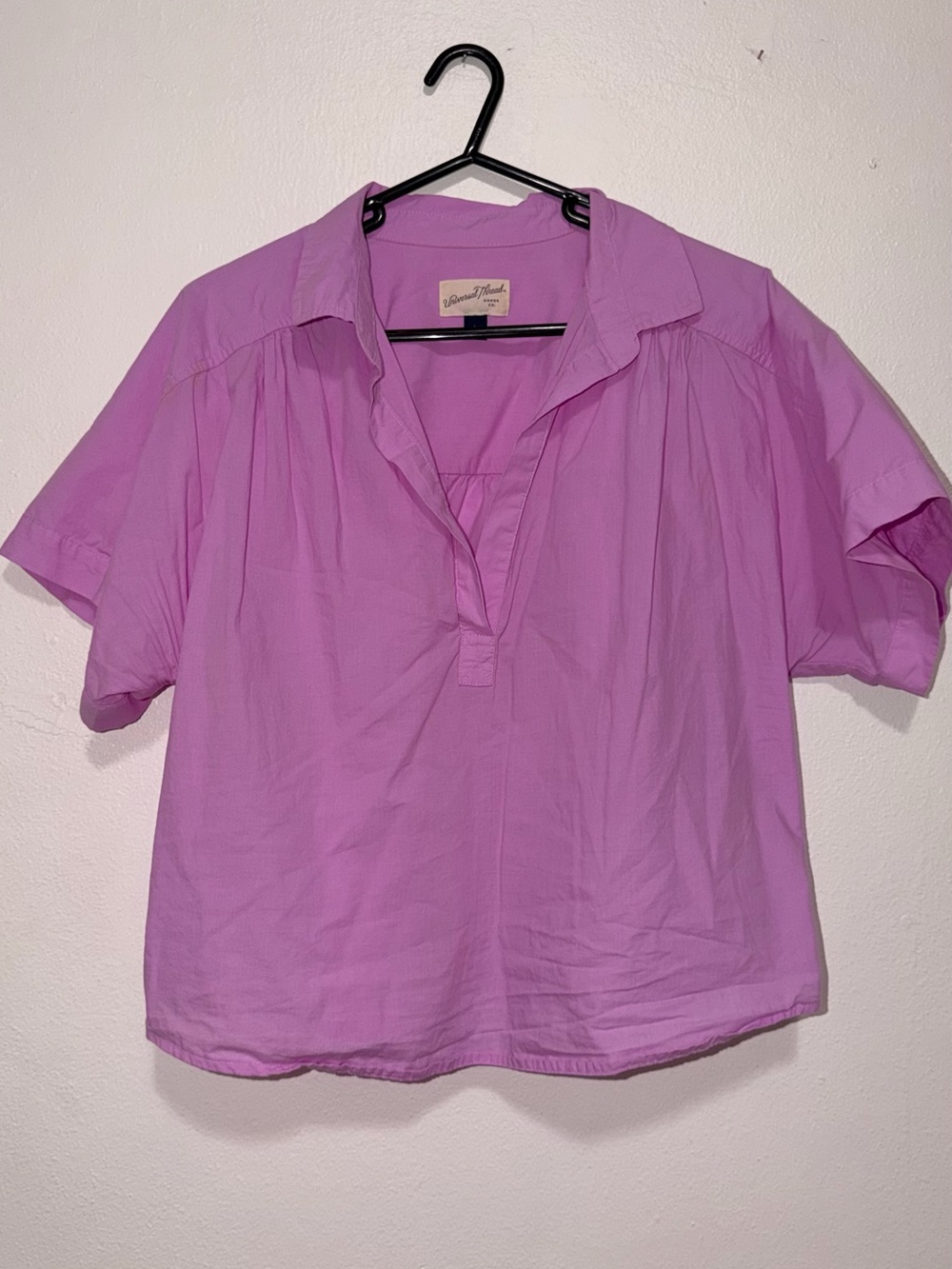 Universal Thread Lavender Short-Sleeve Popover Blouse